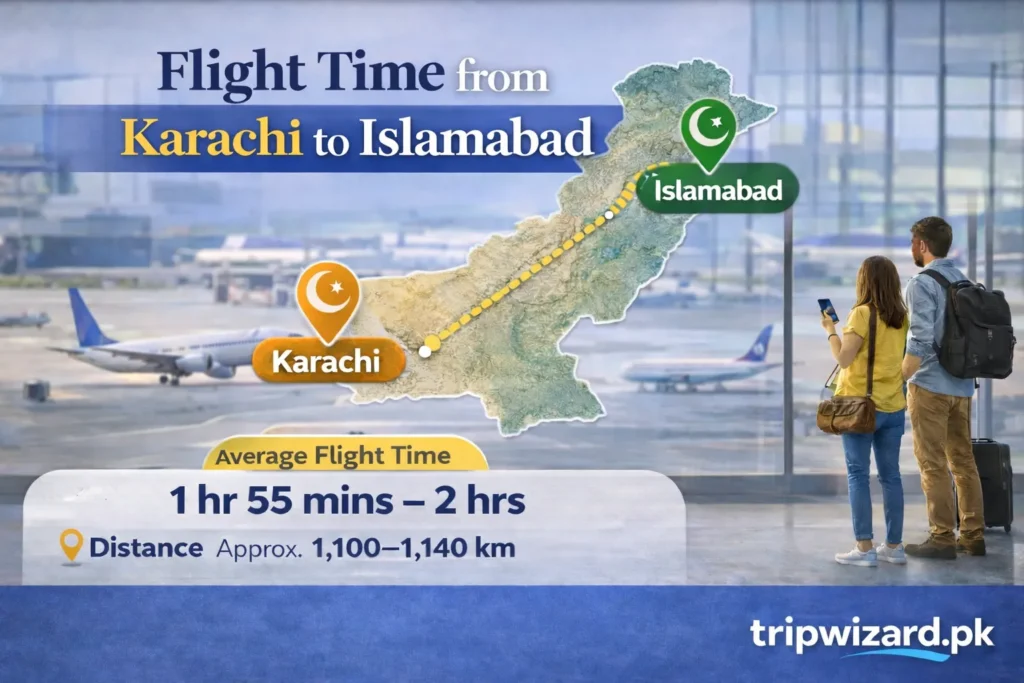 Flight Time from Karachi to Islamabad