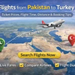 Flights from Pakistan to Turkey