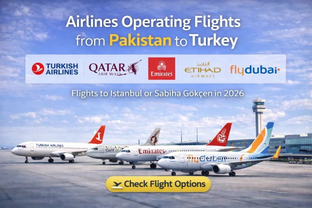 Flights from Pakistan to Turkey